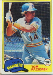 1981 Topps Baseball Cards      228     Tom Paciorek
